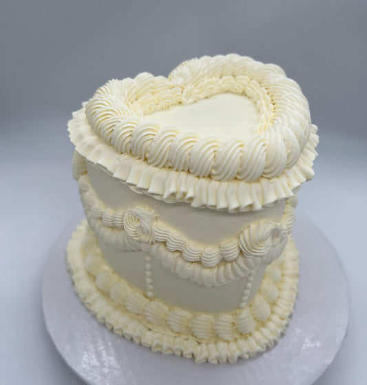Vintage Heart Cake (#8)