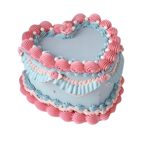 Vintage Heart Cake (#17)