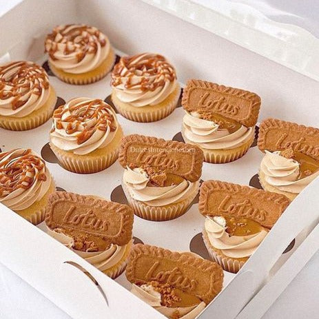 Biscoff and Caramel Cupcakes