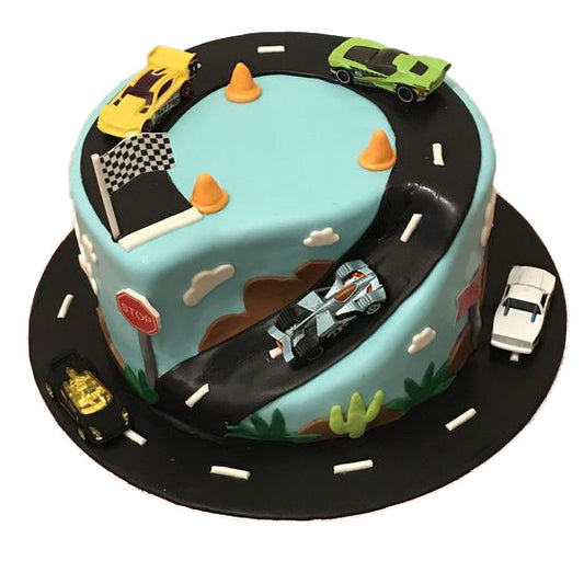Fondant car cake