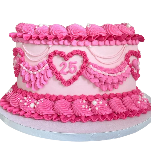 Vintage Heart Cake (#22)