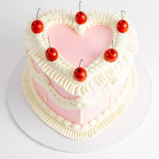Vintage Heart Cake