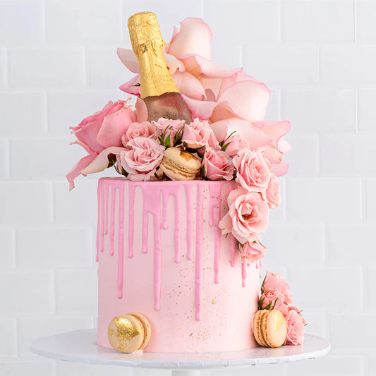 Champagne Rose Cake