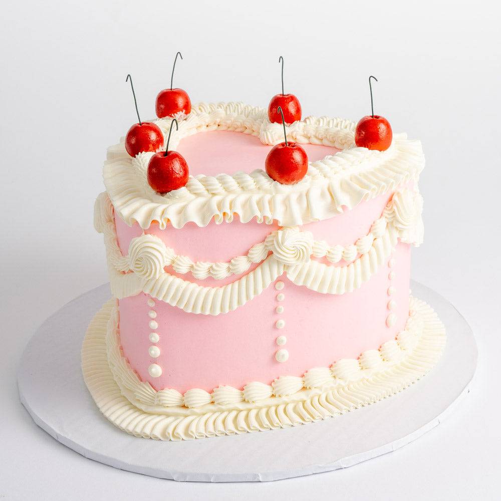 Vintage Heart Cake