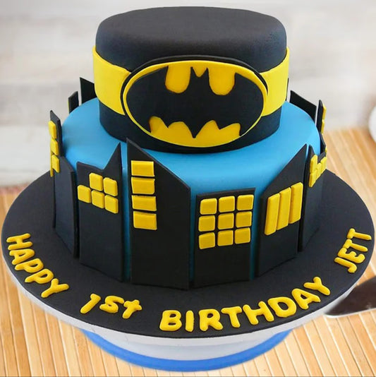 Designer Batman Fondant Cake