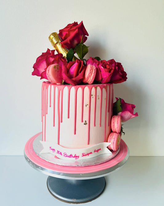 Champagne Rose Cake