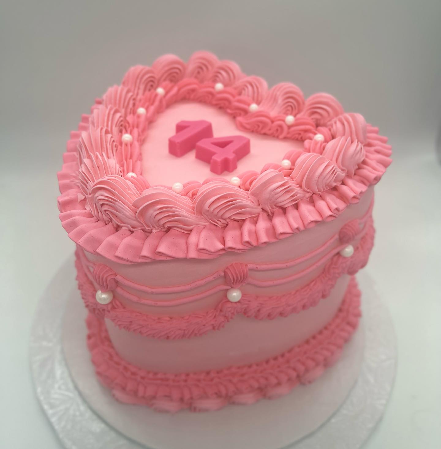 Vintage Heart Cake (#10)