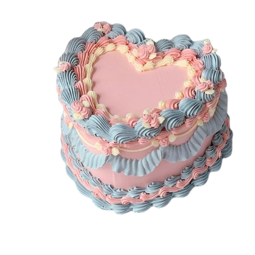 Vintage Heart Cake (#18)