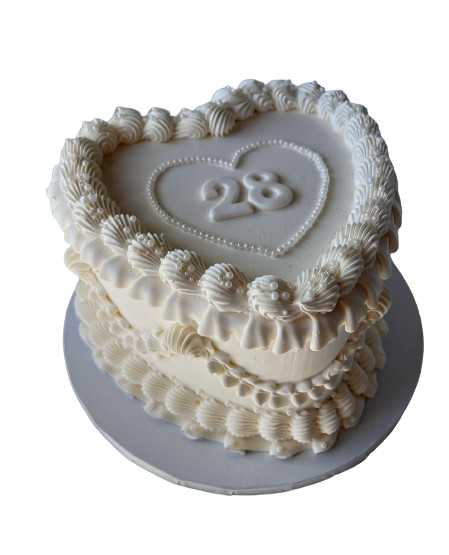Vintage Heart Cake (#24)